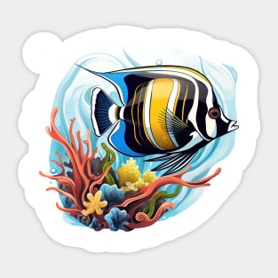 Moorish Idol Sticker